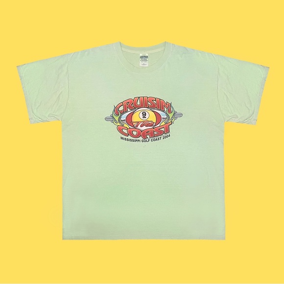 Vintage early 00’s crusin the coast cartoon hot rod tshirt 🏝🚗 - Picture 2 of 4